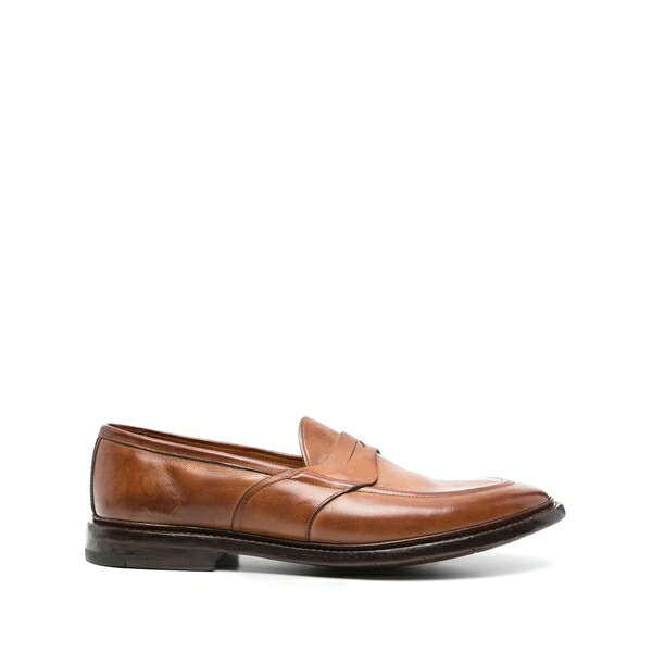 プレミアータ メンズ スリッポン・ローファー シューズ Leather loafers Brown