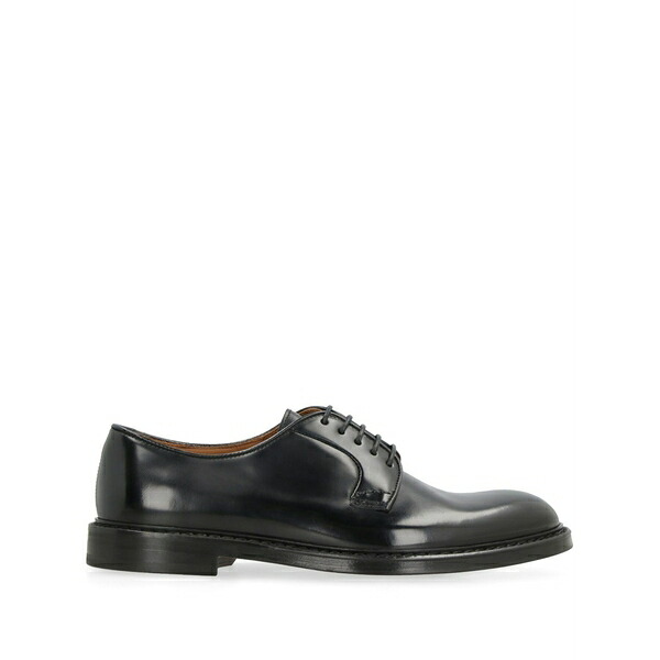 ドンカルズ メンズ 御召しものシューズ シューズ Leather derby shoes Black