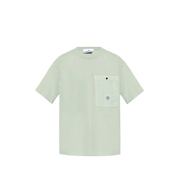 ストーンアイランド メンズ Tシャツ トップス Patch-pocket t-shirt Green｜asty 43,080円