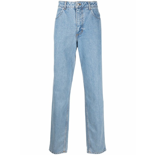 エコーズ・ラッタ メンズ デニムパンツ ボトムス Mid-rise straight-leg jeans Blue｜asty