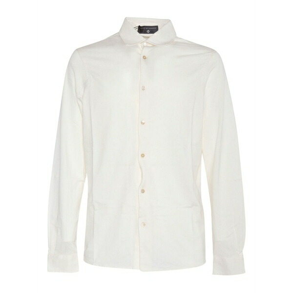 フィリッポ デ ラウレンティス メンズ プルオーバー トップス Long-sleeve button-up shirt White