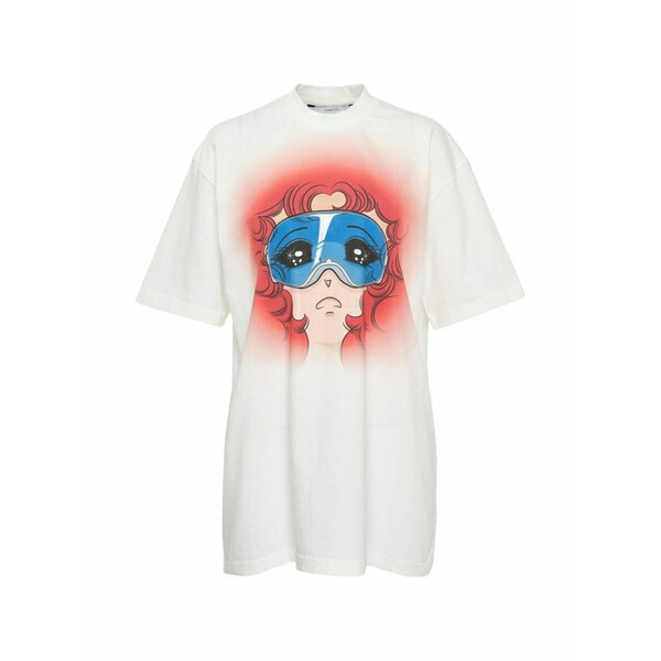 うしろ押し名取り草 レディース プルオーバー トップス Graphic-print t-shirt White