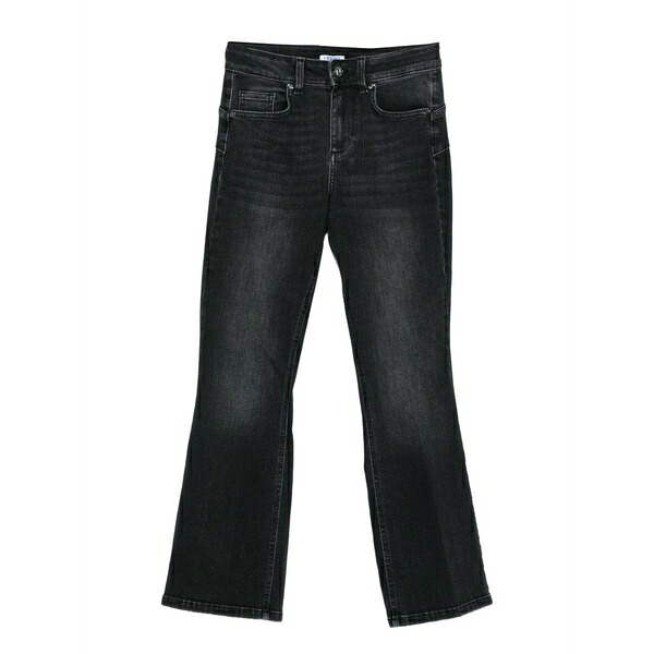 リュージョー レディース デニムパンツ ボトムス Five-pocket jeans Black|asty