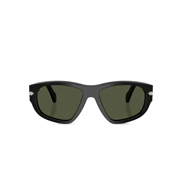 ペルソル メンズ サングラス・アイウェア アクセサリー Cat-eye frame sunglasses Black|asty