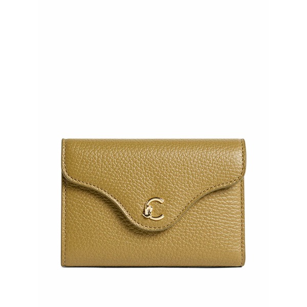 コチネレ レディース 紙入れ 付属品 Press-stud-fastening wallet Green