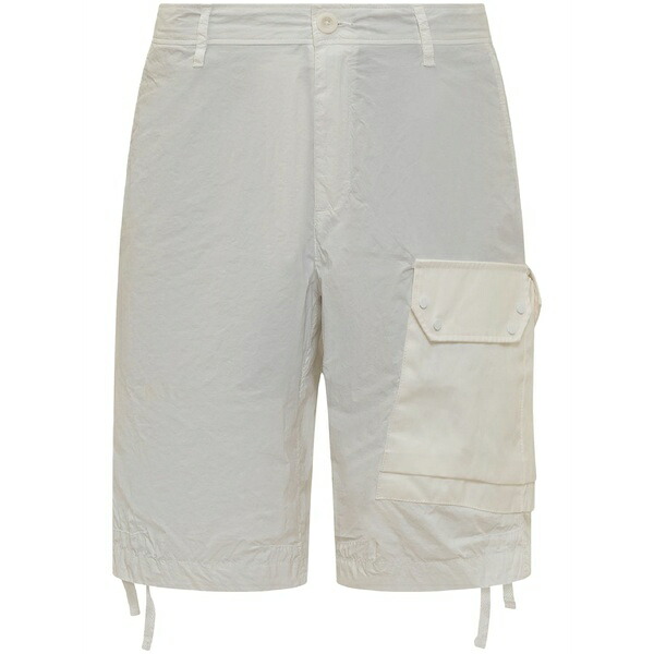テンシー メンズ カジュアルパンツ ボトムス Faded-effect shorts White|asty