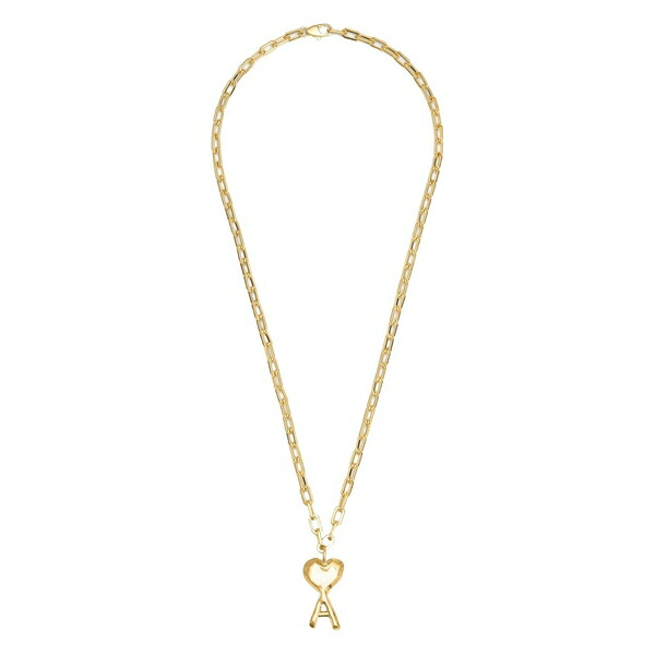 意中の女 メンズ 首飾り・チョー鉄道車両 佩び物 Ami de coeur hammered necklace Gold