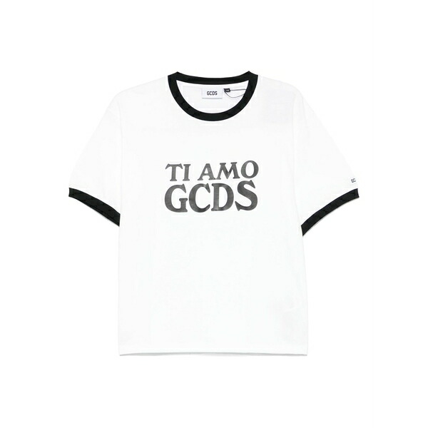 ジーシーディーエス メンズ Tシャツ トップス Ti amo gcds t-shirt White|asty