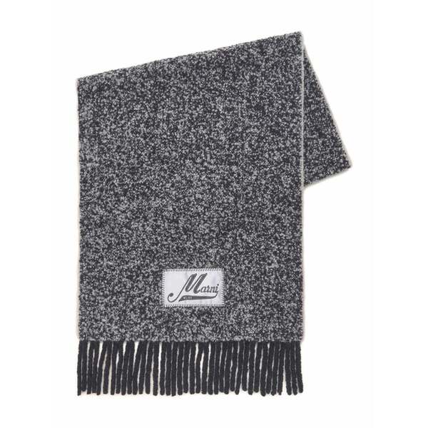 マルニ レディース えり巻き・袈裟・えり巻き 付属物 Fringed scarf Black