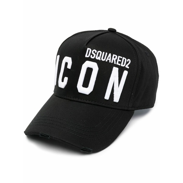 ディースクエアード メンズ かぶり笠 付属品 Icon baseball cap Black
