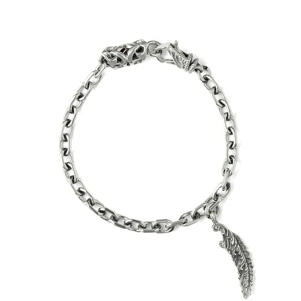 エマニュエレ ビコッキ メンズ ブレスレット・バングル・アンクレット アクセサリー Piuma bracelet Silver｜asty