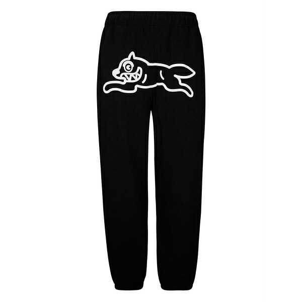 アイスクリーム メンズ カジュアルパンツ ボトムス Running dog pants Black｜asty