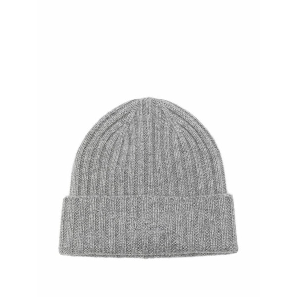 エムシーツーセイントバース メンズ かぶり笠 付属品 Wengen cashmere ribbed hat Grey