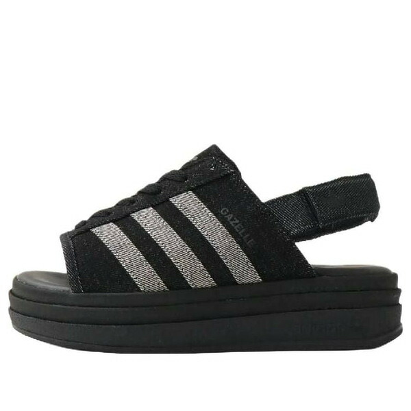 adidas アディダス レディース スニーカー  【(WMNS) adidas Gazelle Bold Sandals \u0027Black Silver\u0027 KI0007】  大きさ US_5(22.0糎)