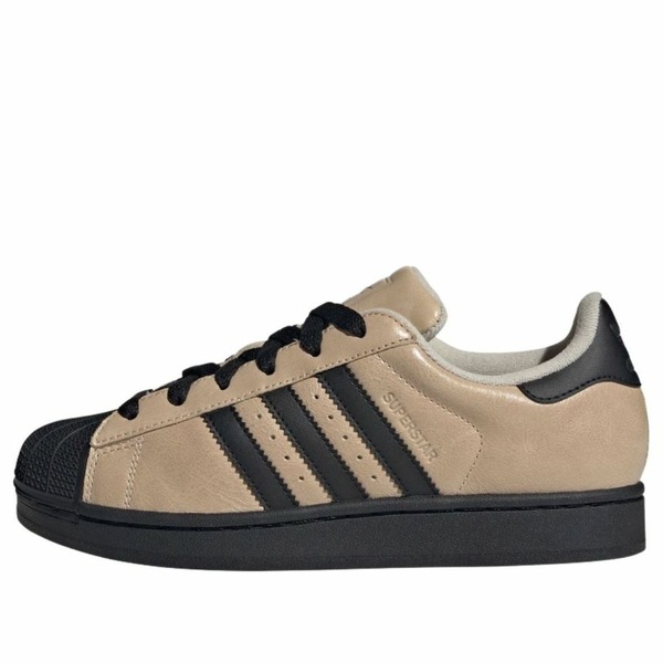 adidas アディダス レディース スニーカー  【(WMNS) adidas Superstar II \u0027Crystal Linen Beige Black\u0027 IH6661】  大きさ US_7.5(24.5糎)