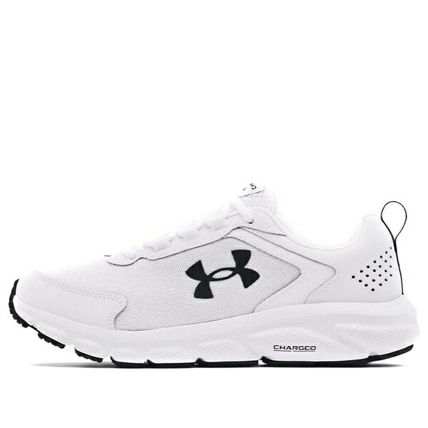 Under Armour アンダーアーマー レディース スニーカー 【(WMNS) Under Armour Charged Assert 9 Wide 'White Black' 3024862-100】 サイズ US_9.5(26.5cm)|asty