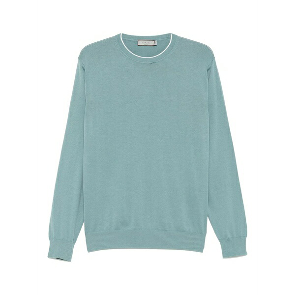 カナーリ メンズ プルオーバー トップス Knitted t-shirt Blue