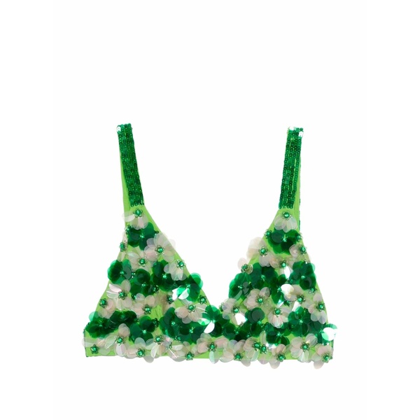 パロッシュ レディース カットソー トップス Sequin-embellished top Green