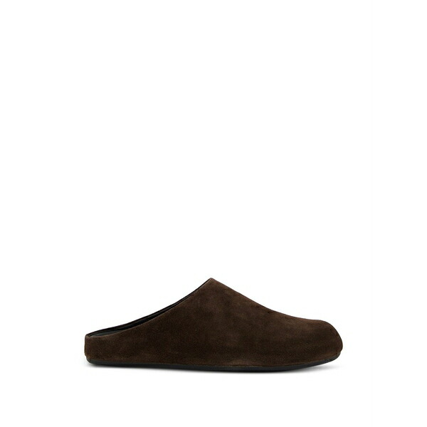 オフィチーネ 創造的 メンズ サンダル シューズ Babouche suede slippers Brown