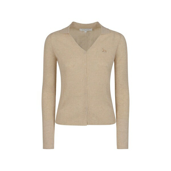棲み家 狐狸 レディース ジレー アウター Baby fox cardigan Neutrals