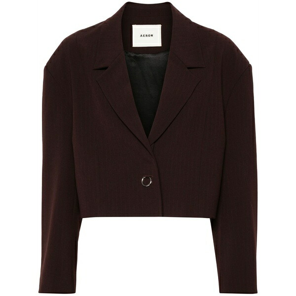エーロン レディース 上衣＆上衣 アウター Lulay cropped jacket Brown