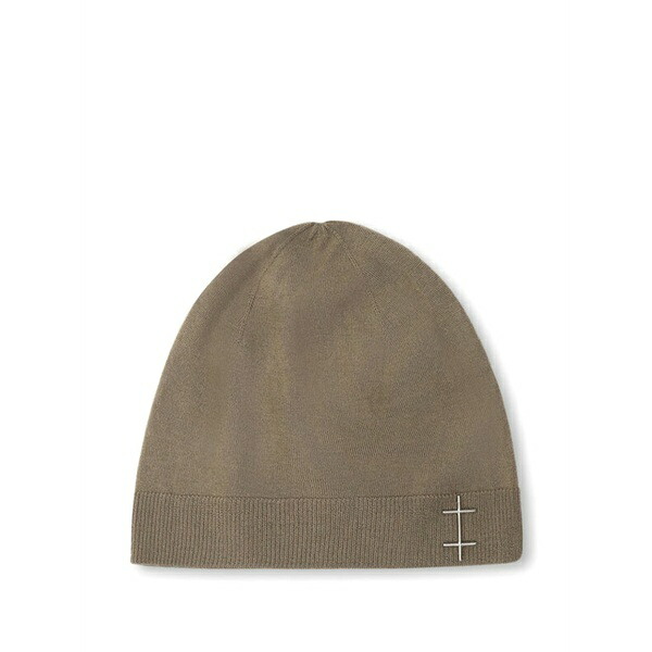 ヘリオットエミル メンズ かぶり笠 佩び物 Fresnel beanie hat Brown