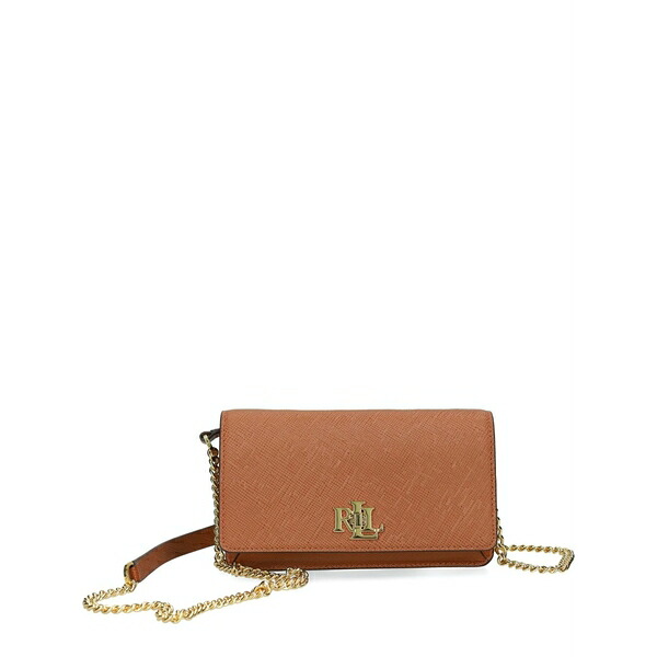 ラルフローレン レディース ショルダーバッグ 御徒面子 Logo-plaque cross body bag Brown