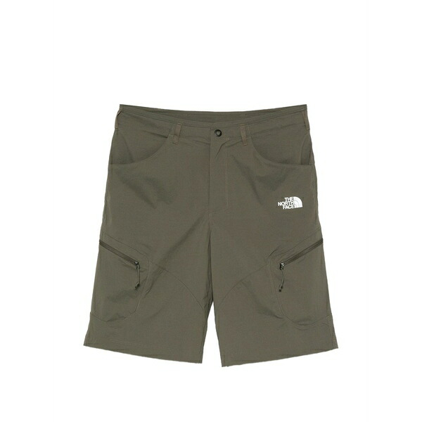 北の方人間の顔 メンズ 心地好いズボン下 ボトムス Logo-print zip-pocket shorts Green