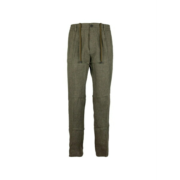 クルーナ メンズ 心地好いズボン下 ボトムス Mitte drawstring trousers Green