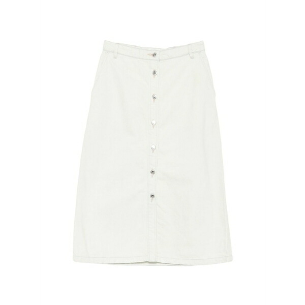 アーペーセー レディース スコート ボトムス Button-down MIDI skirt Blue