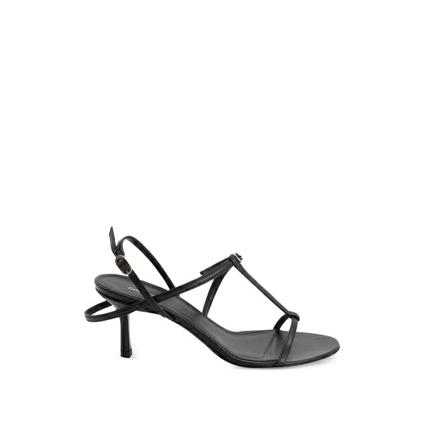 コペルニ レディース サンダル シューズ Floating leather heeled sandals Black