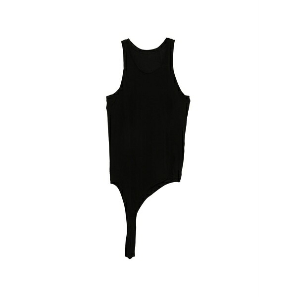 ユリウス メンズ カットソー トップス Asymmetric panelled vest  Black