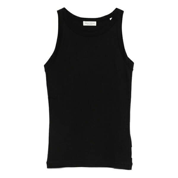 マルコポーロ レディース カットソー トップス Racer-back top Black