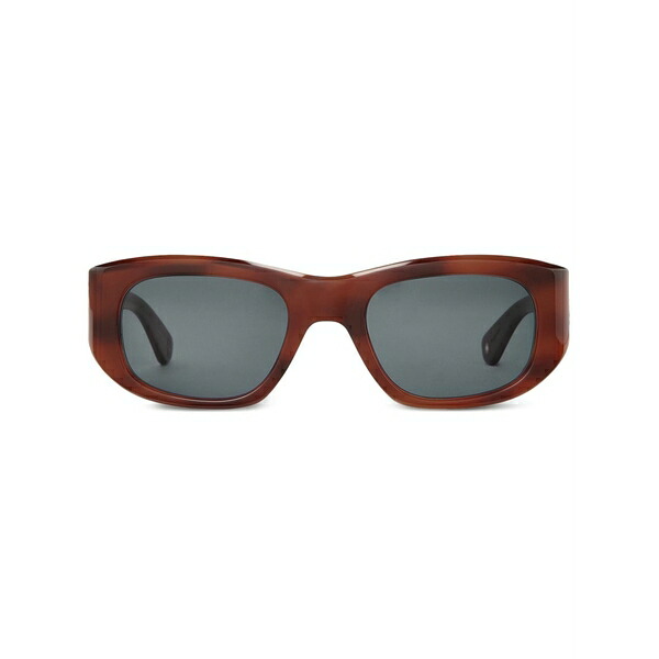 ギャレットライト メンズ サングラス・アイウェア 佩び物 Geometric-frame sunglasses Brown