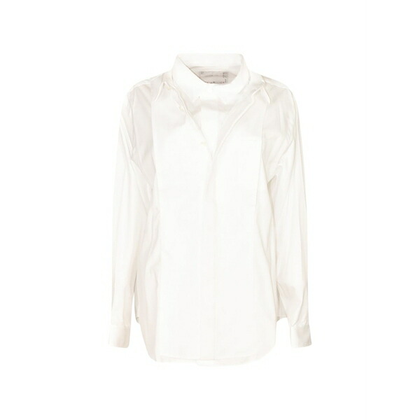 サカイ メンズ プルオーバー トップス Layered shirt White