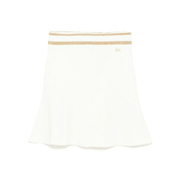 アレッサンドラ・リッチ レディース スコート ボトムス Mini ribbed knit flared skirt Neutrals
