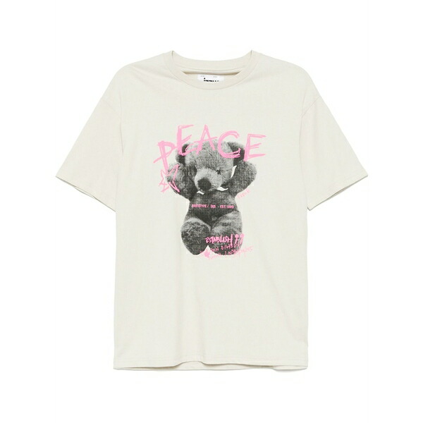 イズエ レディース ティーシャツ トップス Graphic-print t-shirt Grey