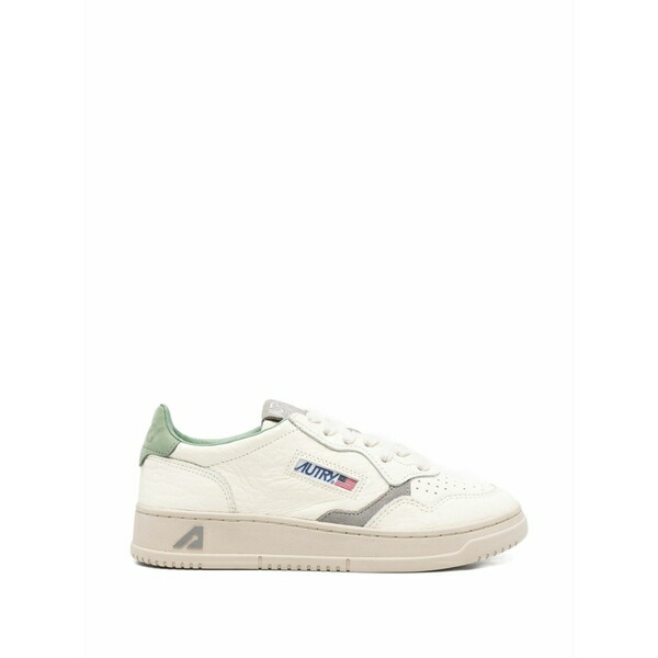 オートリー レディース スニーカー シューズ Grained medalist low leather sneakers Neutrals