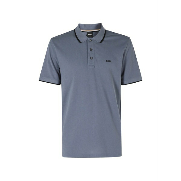 元締め メンズ スポーツシャツ トップス Parlay 190 logo-print polo shirt Blue