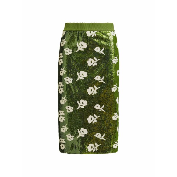 エッセンシャルアントワープ レディース スコート ボトムス Floral-print MIDI skirt Green