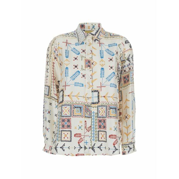モモン レディース プルオーバー トップス Patterned shirt Neutrals