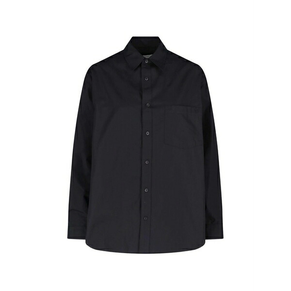 マトー レディース プルオーバー トップス Classic pocket shirt Black