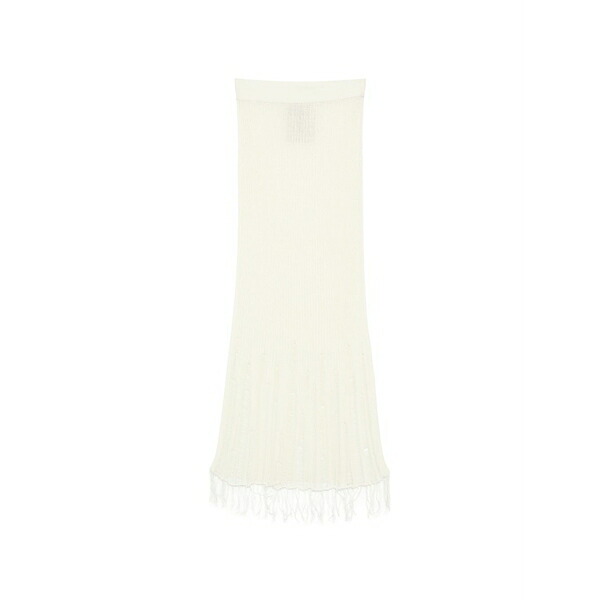 ユマ・壱 レディース スコート ボトムス Frayed MIDI skirt Neutrals