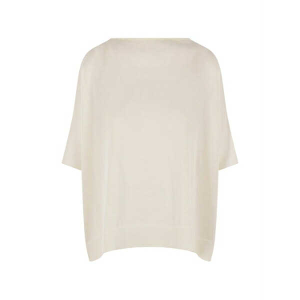 ドゥサン レディース 編み物\u0026スウェーター アウター Short-sleeve sweater White