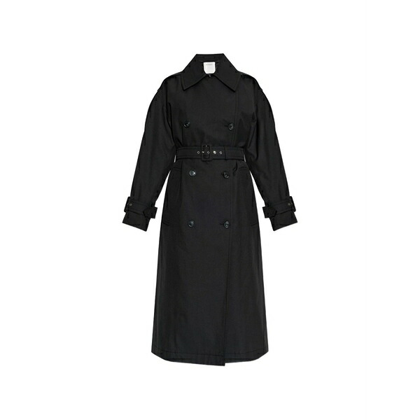 運動競技マックス レディース 厚地の外套 アウター Gocce trenchcoat Black