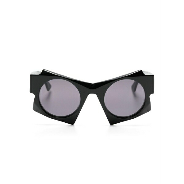 クボラウム メンズ サングラス・アイウェア 添え物 U5 geometric-frame sunglasses Black