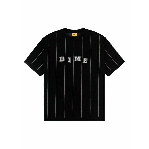 ダイム メンズ 編み物\u0026スウェーター アウター Striped logo-detail sweater Black