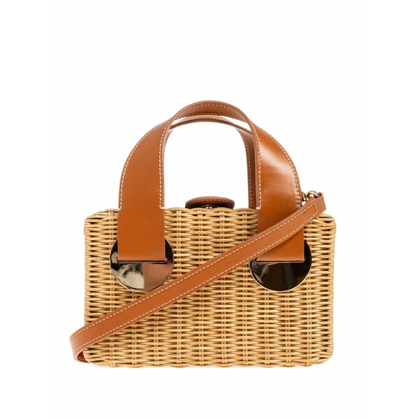 ロド レディース トートバッグ 御徒面子 Raffia tote bag Neutrals