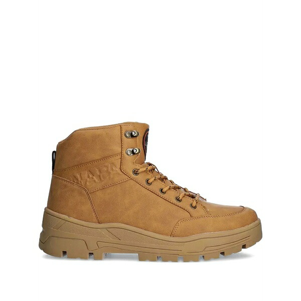 ナパピリ メンズ ブーツ シューズ Herb hiking-inspired lace-up boots Brown