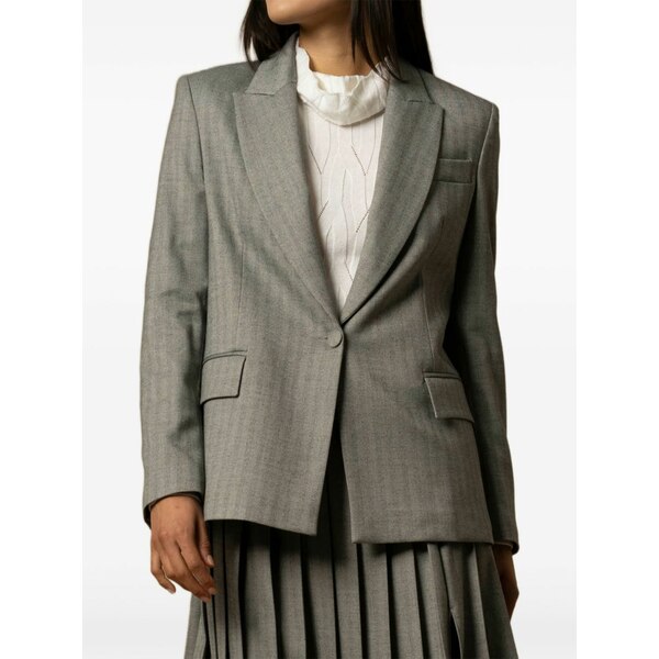 コッカ レディース 上衣＆上衣 アウター Gisberta single-breasted blazer Grey